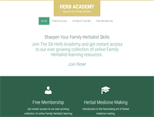 Tablet Screenshot of herbclass.com